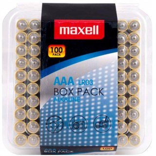 Maxell MAXELL Bateria alkaliczna Alkaline LR03 AAA 1.5V 100 szt
