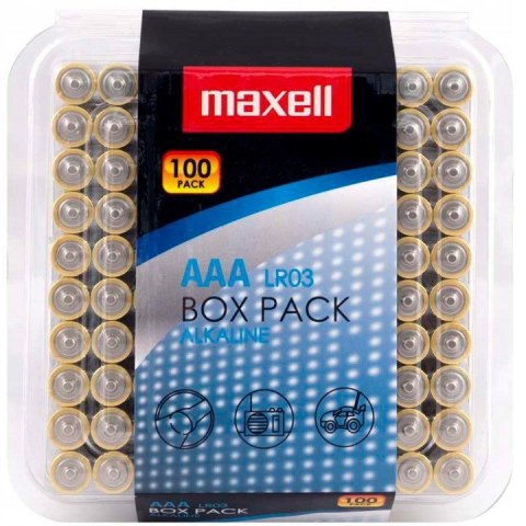 Maxell MAXELL Bateria alkaliczna Alkaline LR03 AAA 1.5V 100 szt
