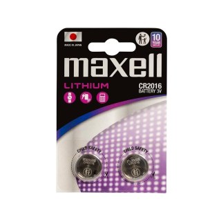 Maxell MAXELL Bateria litowa LITHIUM CR2016 2 szt. 3V