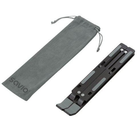 SAVIO SAVIO PODSTAWKA BIUROWA POD LAPTOP, TABLET, CZARNA, ALUMINIOWA PB-05 SAVIO SAVIO PODSTAWKA BIUROWA POD LAPTOP, TABLET, CZARNA, ALUMINIOWA PB-05