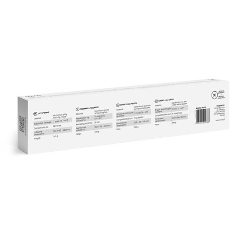 SAVIO SAVIO PODSTAWKA BIUROWA POD LAPTOP, TABLET, CZARNA, ALUMINIOWA PB-05 SAVIO SAVIO PODSTAWKA BIUROWA POD LAPTOP, TABLET, CZARNA, ALUMINIOWA PB-05
