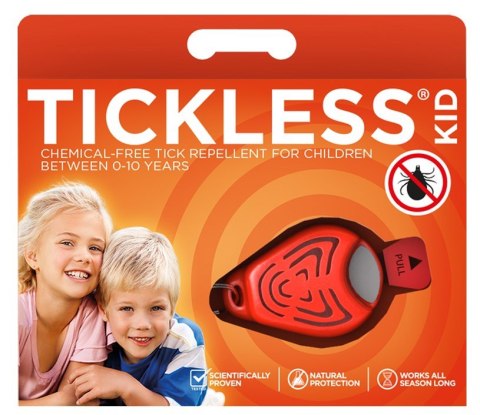 TICKLESS Odstraszacz kleszczy dla dzieci TickLess Kid orange TICKLESS Odstraszacz kleszczy dla dzieci TickLess Kid orange