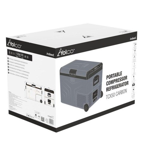 Yolco PRZENOŚNA LODÓWKA KOMPRESOROWA TCX50 CARBON Yolco PRZENOŚNA LODÓWKA KOMPRESOROWA TCX50 CARBON