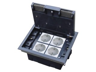 A-LAN Alantec Puszka podłogowa (floorbox) 4M, (45x45), regulowana głębokość, do podłogi technicznej. (PP004)