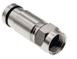A-LAN Alantec Złącze F kompresyjne RG6, średnica tulei wewnętrznej 4.80 mm (0,1) (WTR480)