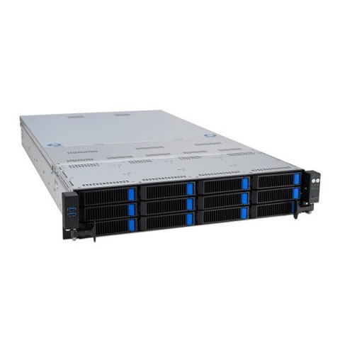 ASUS Platforma Asus Rack (2U) RS720-E11-RS12U Intel Scalable 4/5gen (12x NVMe/SATA HS, 2x M.2, 2x 10Gbe, IPMI, 1+1 2600W)