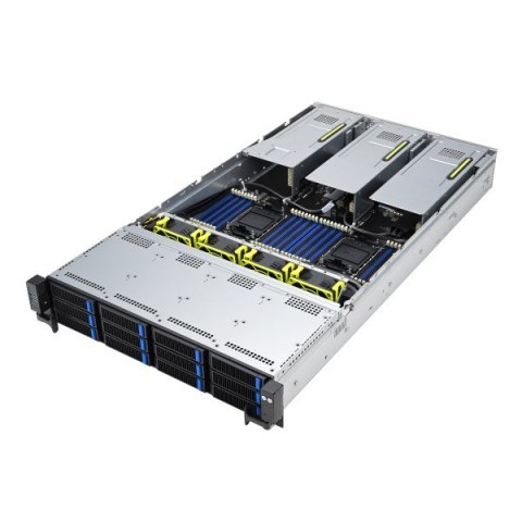 ASUS Platforma Asus Rack (2U) RS720-E11-RS12U Intel Scalable 4/5gen (12x NVMe/SATA HS, 2x M.2, 2x 10Gbe, IPMI, 1+1 2600W)