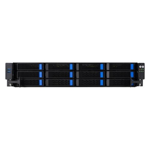 ASUS Platforma Asus Rack (2U) RS720-E11-RS12U Intel Scalable 4/5gen (12x NVMe/SATA HS, 2x M.2, 2x 10Gbe, IPMI, 1+1 2600W)