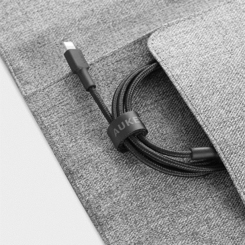 AUKEY AUKEY CB-CL02 NYLONOWY KABEL USB C-LIGHTNING 1.2M AUKEY AUKEY CB-CL02 NYLONOWY KABEL USB C-LIGHTNING 1.2M
