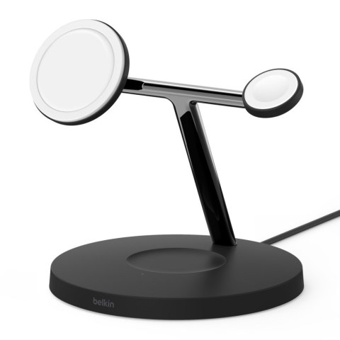 Belkin Ładowarka bezprzewodowa Belkin BoostCharge Pro 3-in-1 Wireless Charger with Official MagSafe Charging iPhone/Apple Watch/AirPods Belkin Ładowarka bezprzewodowa Belkin BoostCharge Pro 3-in-1 Wireless Charger with Official MagSafe Charging iPhone/Apple Watch/AirPods