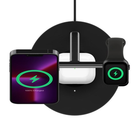 Belkin Ładowarka bezprzewodowa Belkin BoostCharge Pro 3-in-1 Wireless Charger with Official MagSafe Charging iPhone/Apple Watch/AirPods Belkin Ładowarka bezprzewodowa Belkin BoostCharge Pro 3-in-1 Wireless Charger with Official MagSafe Charging iPhone/Apple Watch/AirPods
