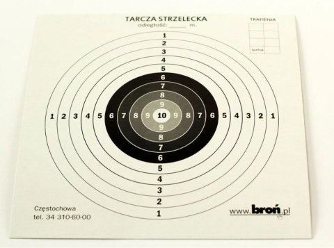 Broń.pl Tarcze papierowe 17x17 cm 100 szt.