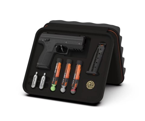 Byrna Pistolet na kule gumowe i pieprzowe BYRNA SD BLACK k.68 CO2 8g zestaw Byrna Pistolet na kule gumowe i pieprzowe BYRNA SD BLACK k.68 CO2 8g zestaw