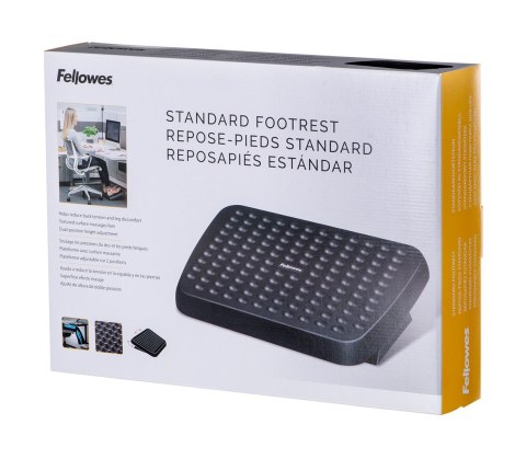 FELLOWES Fellowes Ergonomia podnóżek ergonomiczny biurowy pod stopy, czarny FELLOWES Fellowes Ergonomia podnóżek ergonomiczny biurowy pod stopy, czarny