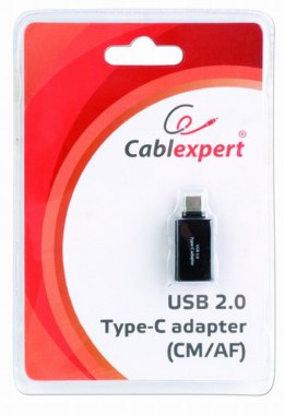 GEMBIRD Adapter GEMBIRD A-USB2-CMAF-01 (USB typu C M - USB 2.0 F; kolor czarny)