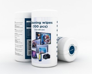 GEMBIRD GEMBIRD CHUSTECZKI CZYSZCZĄCE W TUBIE LCD/TFT 100 SZTUK (70% ALKOHOLU IZOPROPYLOWEGO)