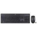 Hewlett-Packard Zestaw klawiatura + mysz HP 230 Wireless Mouse and Keyboard Combo bezprzewodowe czarne 18H24AA