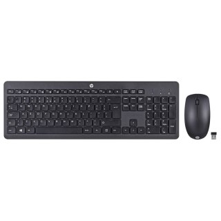 Hewlett-Packard Zestaw klawiatura + mysz HP 230 Wireless Mouse and Keyboard Combo bezprzewodowe czarne 18H24AA