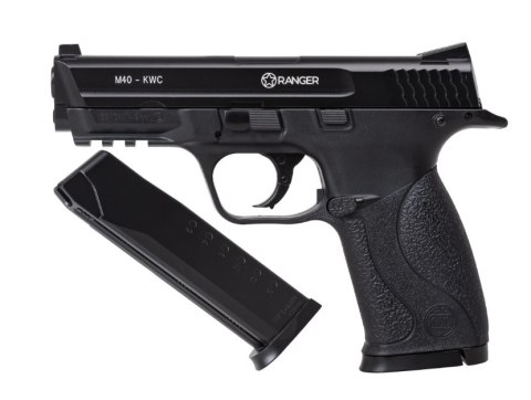 RANGER Wiatrówka pistolet RANGER M40 KWC kal. 4,5 BBs 19 strz. METAL SLIDE CO2 (AAKCMD481AZB) RANGER Wiatrówka pistolet RANGER M40 KWC kal. 4,5 BBs 19 strz. METAL SLIDE CO2 (AAKCMD481AZB)