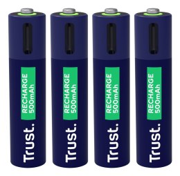 Trust Baterie AAA Trust USB-C RECHARGEABLE BATTERIES 4P