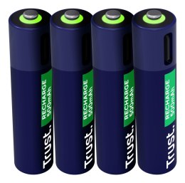 Trust Baterie AAA Trust USB-C RECHARGEABLE BATTERIES 4P