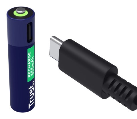 Trust Baterie AAA Trust USB-C RECHARGEABLE BATTERIES 4P Trust Baterie AAA Trust USB-C RECHARGEABLE BATTERIES 4P