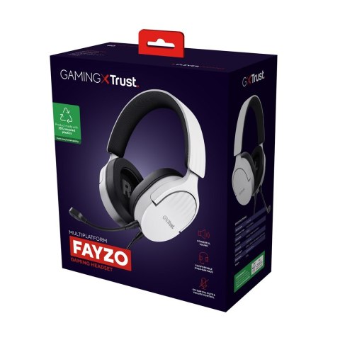 Trust Słuchawki TRUST GXT489W FAYZO HEADSET WHT (25210) Trust Słuchawki TRUST GXT489W FAYZO HEADSET WHT (25210)