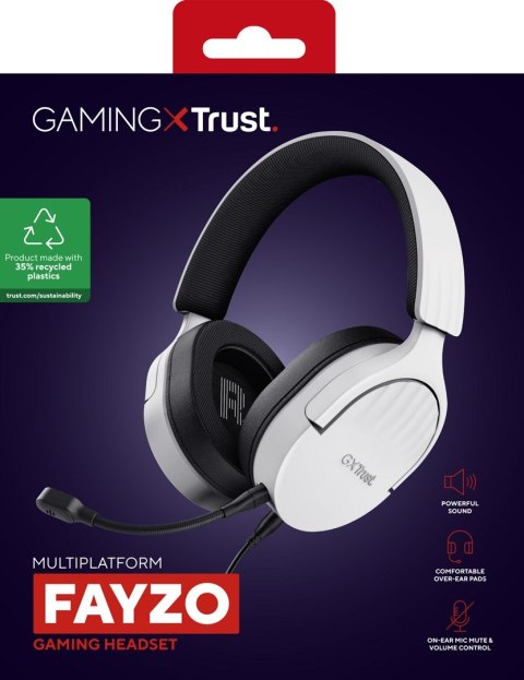 Trust Słuchawki TRUST GXT489W FAYZO HEADSET WHT (25210) Trust Słuchawki TRUST GXT489W FAYZO HEADSET WHT (25210)