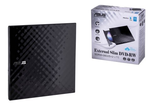 ASUS DVD-REC ASUS SDRW-08D2S-U LITE USB SLIM CZARNY BOX ASUS DVD-REC ASUS SDRW-08D2S-U LITE USB SLIM CZARNY BOX