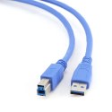 GEMBIRD Kabel GEMBIRD CCP-USB3-AMBM-10 (USB 3.0 M - USB 3.0 Typu B M; 3m; kolor niebieski)