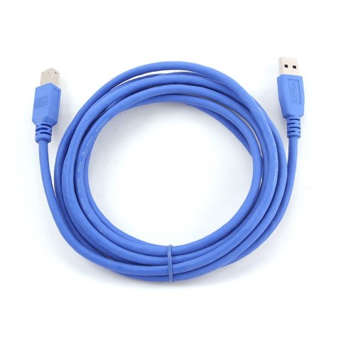 GEMBIRD Kabel GEMBIRD CCP-USB3-AMBM-10 (USB 3.0 M - USB 3.0 Typu B M; 3m; kolor niebieski) GEMBIRD Kabel GEMBIRD CCP-USB3-AMBM-10 (USB 3.0 M - USB 3.0 Typu B M; 3m; kolor niebieski)