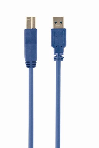GEMBIRD Kabel GEMBIRD CCP-USB3-AMBM-6 (USB 3.0 M - USB 3.0 Typu B F; 1,8m; kolor niebieski)