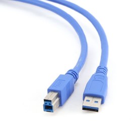 GEMBIRD Kabel GEMBIRD CCP-USB3-AMBM-6 (USB 3.0 M - USB 3.0 Typu B F; 1,8m; kolor niebieski)