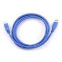 GEMBIRD Kabel GEMBIRD CCP-USB3-AMBM-6 (USB 3.0 M - USB 3.0 Typu B F; 1,8m; kolor niebieski)