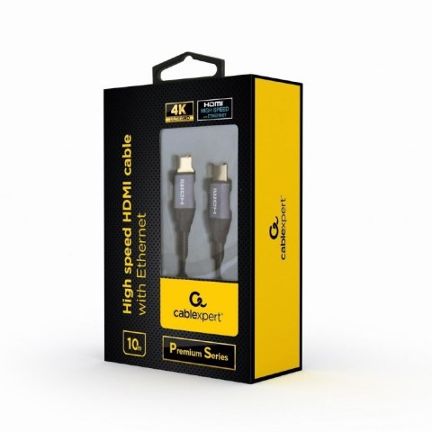 GEMBIRD Kabel GEMBIRD Seria premium CCBP-HDMI-10M (HDMI M - HDMI M; 10m; kolor czarny) GEMBIRD Kabel GEMBIRD Seria premium CCBP-HDMI-10M (HDMI M - HDMI M; 10m; kolor czarny)