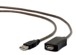 GEMBIRD Kabel GEMBIRD UAE-01-5M (USB 2.0 M - USB 2.0 F; 5m; kolor czarny)