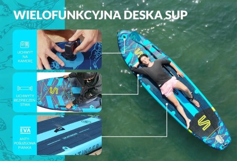 Skatinger Deska SUP SKATINGER Asiaticus 350x89x15 cm Yoga Skatinger Deska SUP SKATINGER Asiaticus 350x89x15 cm Yoga