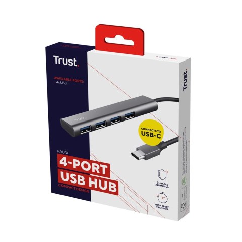 Trust Hub USB HALYX 4-PORT USB-C HUB (24948) Trust Hub USB HALYX 4-PORT USB-C HUB (24948)