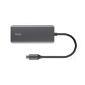 Trust Multi-Port Adapter Trust DALYX 6-IN-1 USB-C Silver
