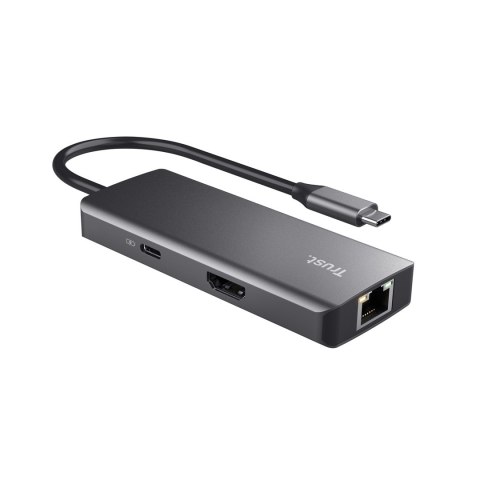 Trust Multi-Port Adapter Trust DALYX 6-IN-1 USB-C Silver Trust Multi-Port Adapter Trust DALYX 6-IN-1 USB-C Silver