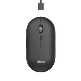 Trust Mysz TRUST Puck Rechargeable Wireless Ultra-Thin Black