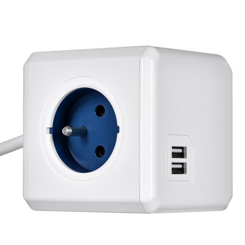 Allocacoc Przedłużacz allocacoc PowerCube Extended USB 2402BL/FREUPC (1,5m; kolor niebieski) Allocacoc Przedłużacz allocacoc PowerCube Extended USB 2402BL/FREUPC (1,5m; kolor niebieski)