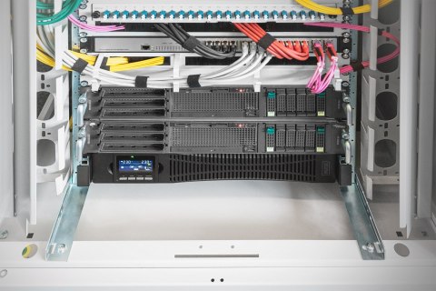 DIGITUS Zasilacz awaryjny UPS Online Rack 19" LCD 3kVA/3kW6x12V/9Ah 8xC13 1xC19/C20 USB RS232 RJ45 GŁ.600mm (WYPRZEDAŻ)