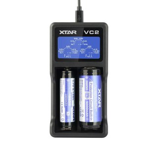 XTAR XTAR ŁADOWARKA DO AKUMULATORÓW CYLINDRYCZNYCH LI-ION VC2