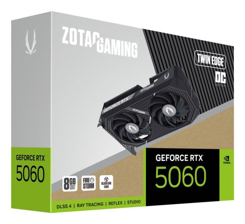 ZOTAC Karta graficzna ZOTAC GAMING GeForce RTX 5060 TWIN EDGE OC 8GB ZOTAC Karta graficzna ZOTAC GAMING GeForce RTX 5060 TWIN EDGE OC 8GB