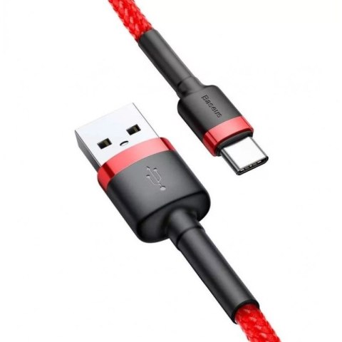 Baseus BASEUS KABEL USB DO USB-C CAFULE 2A 3M (CZERWONY) Baseus BASEUS KABEL USB DO USB-C CAFULE 2A 3M (CZERWONY)