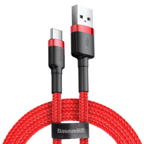 Baseus BASEUS KABEL USB DO USB-C CAFULE 2A 3M (CZERWONY) Baseus BASEUS KABEL USB DO USB-C CAFULE 2A 3M (CZERWONY)