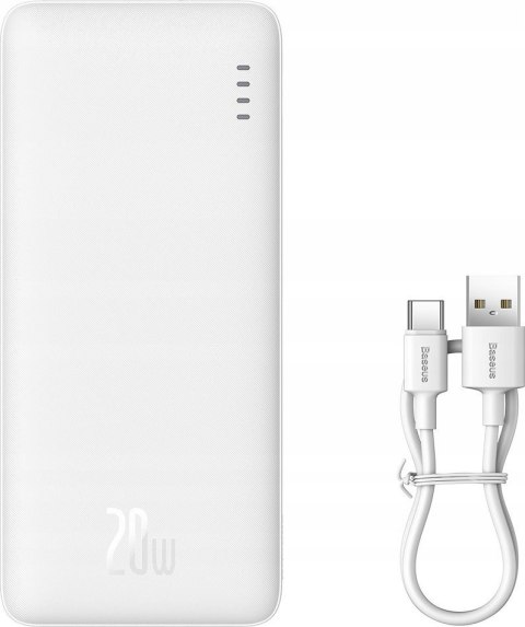 Baseus BASEUS POWERBANK AIRPOW 10000MAH 20W (BIAŁY)