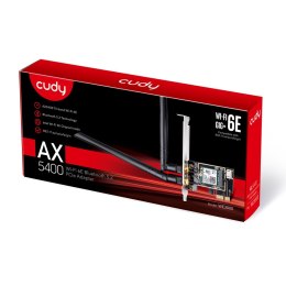 CUDY Karta sieciowa CUDY WE3000 AX5400 Wi-Fi 6 + BT 5.2 Intel AX210 PCIe