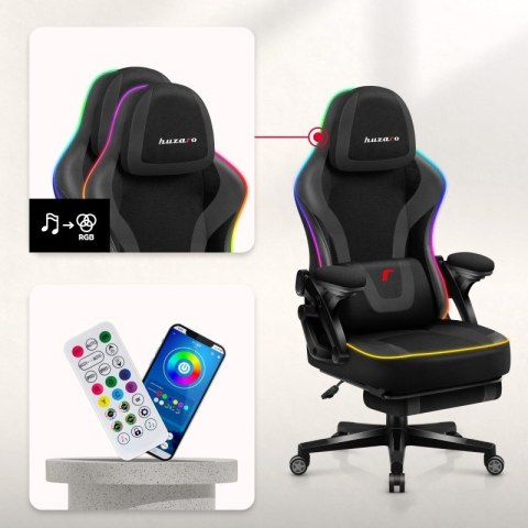 Huzaro Fotel gamingowy Force 4.6 RGB Black Mesh Huzaro Fotel gamingowy Force 4.6 RGB Black Mesh